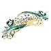 uxcell Woman Girl Flower Rhinestone Barrette Hair Clip Hairpin Green
