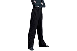 WAIYEEHEI Kids Boys Toddler Striped Latin Modern Dance Pants Elastic Waist Salsa Tango Cha Cha Ballroom Trousers Dancewear Loose