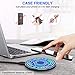 Magic Array Wireless Charger, Ultra-Thin Qi Wireless Charging Pad, 7.5W for iPhone 11 Pro MAX/X/XS/MAX/8/8 Plus, 10W Fast Charging Galaxy S10e Plus/Note 9/S9/S8 Edge More (NOT Adapter) (Black)
