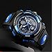 Jelercy Multi Function Digital Analog Watch LED Quartz Water Resistant Sport Watches for Boys Blue