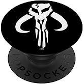 Star Wars Mandalorian Logo Black And White PopSockets Adhesive PopGrip