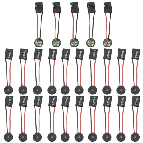 WMYCONGCONG 25 PCS Mini 4Pin PC Motherboard Internal Speaker BIOS Alarm Buzzer for Computer Case DIY
