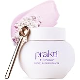 Prakti PritiPolish Instant Glow Exfoliator, Gentle Facial Scrub Clears & Minimizes Pores, Instantly Smooths & Softens with Natural AHAs, 1 oz