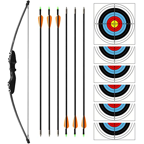 Comeyep Recurve Bow Set 30 lbs Draw Weight Archery Bow Set with Wooden