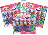 JCCentral Holiday Special Sale Sweet Little Mermaids Dolls Set Stocking Stuffer Under 30 Dollars for Little Girls Her Daughter (3 Pack)