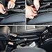 Car Seat Gap Filler Hand Brake Gap Filler Mat PU Leather Single Pack for All Vehicles, No More Dropping or Losing Things