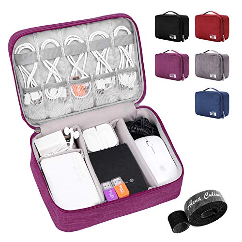Alena Culian Electronic Organizer Travel Universal Cable Organizer Bag