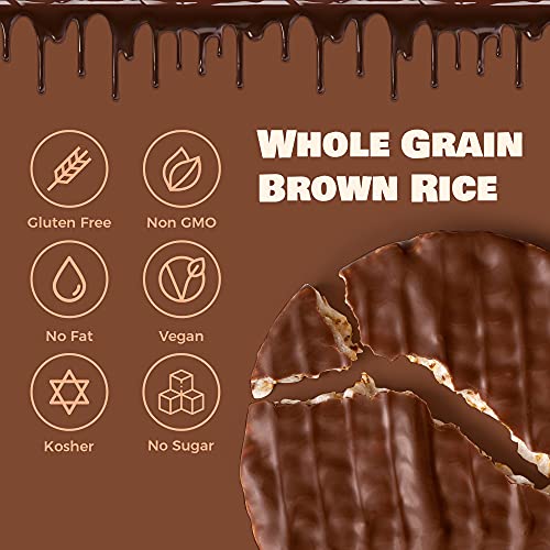 LIEBERS Milk Chocolate Rice Cakes, Kosher Certified Dairy, Gluten Free