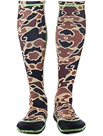 WETSOX Wader Sox, XL CAMO Frictionless Wading Socks, Get In and Out of any wader or boot Easily, 1mm Neoprene Keeps Feet Warm wet or dry