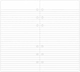 Filofax Papers Ruled Notepaper Personal Size 95 x 171mm Six Hole FF-133015 view 2