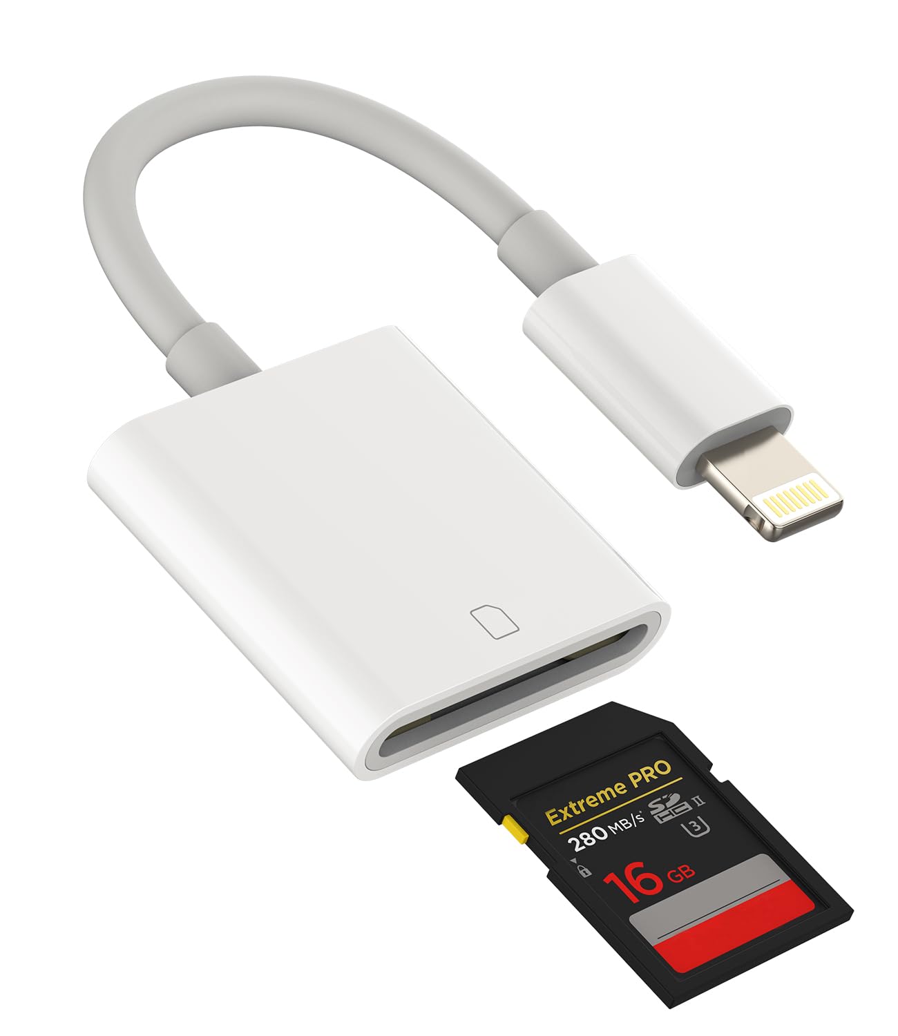 SD Card Reader Adapter for Iphone Camera Memory Lightning Connector for Apple MFI Certified 11 12 13 14 Pro Max X XS XR 8 7 6 Plus SE 2 Ipad Air Mini 2018 2019 2020 Photo Photography Viewer Accessorie