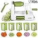5-Blade Spiralizer - ALISKID Vegetable Spiralizer Slicer Shredder Veggie Grater Cutter with Powerful Suction Base