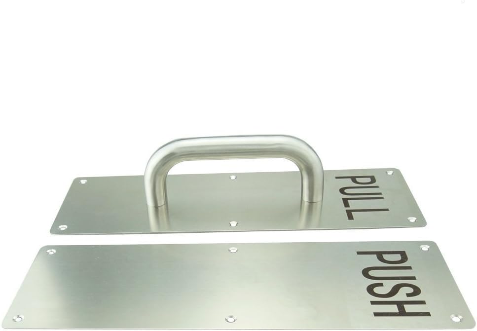 REAMTOP Push Pull Door Handle Set, Fingerprint-Proof Heavy Duty Plates for Wooden & Aluminum Door - Image 3