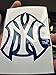 A&A Global 5 Pack New York Yankees Vinyl Decal Sticker Set, 3.5 H x 2.57 W inch, Logo in NY Yankee Team Colors. N.Y. Major League Baseball Emblem.L8