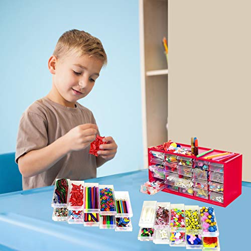 4 Crafts+Supply+Complete+Drawers+Materials