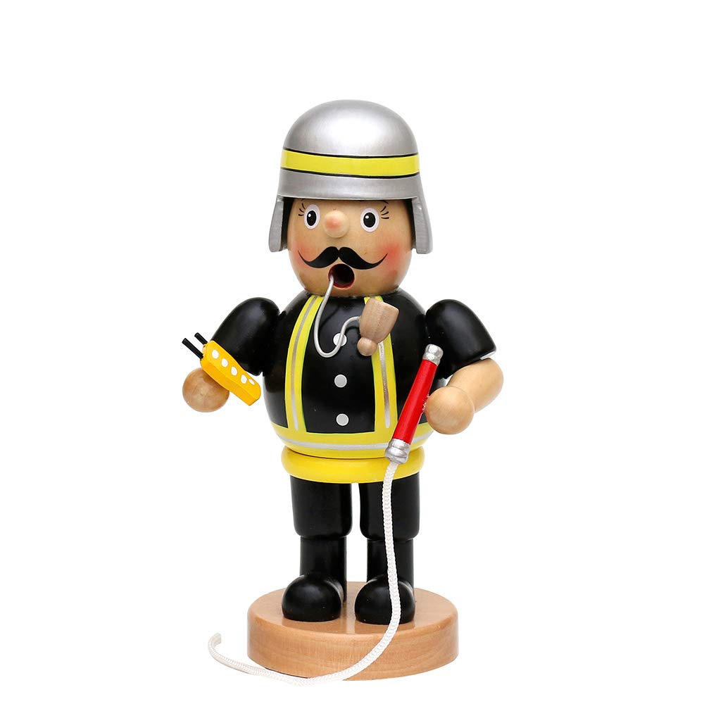 Dekohelden24 Wooden smoker fireman (L x W x H): 8 x 7 x 16 cm. — image 1