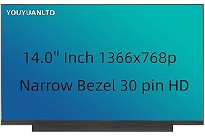 YOUYUANLTD NT140WHM-N61 fit NT140WHM-N43 N140BGA-EA4 LCD Screen Replacement for HP HP 14-cf2111wm/Probook 440 G6, HD 1366x768, Laptop LED Display Screen Replacement