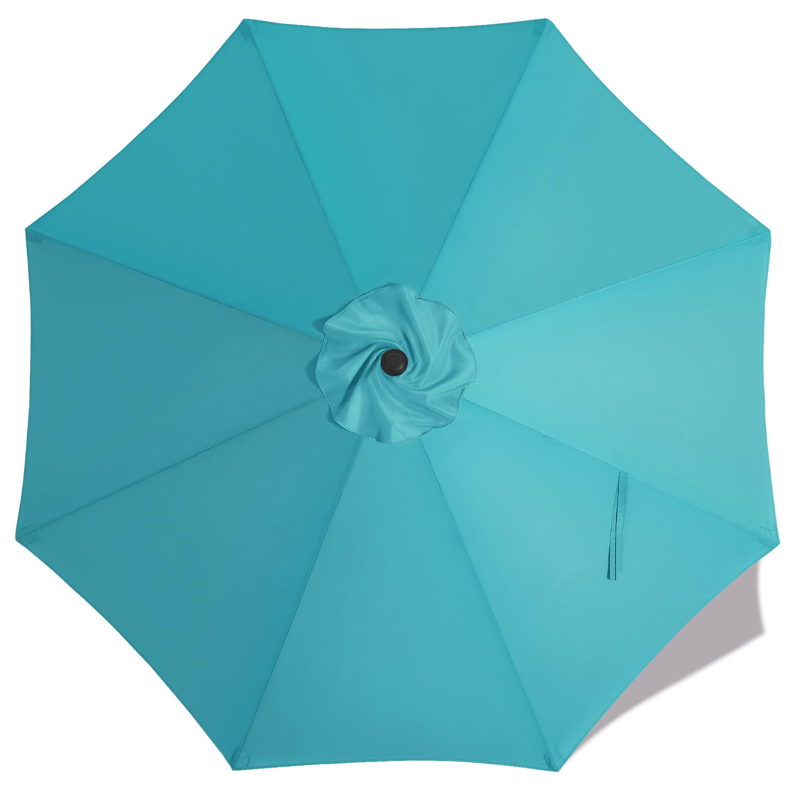Photo 1 of MASTERCANOPY Patio Umbrella 10 ft Replacement Canopy for 8 Ribs-Turquoise Canopy Only