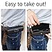 M-world Leather-Tone, Snap, Belt Loop, Soft-case, Eye Glasses Case (Black)