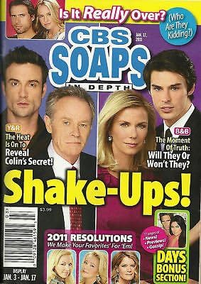 Katherine Kelly Lang and Adam Gregory (Bold and the Beautiful); Tristan Rogers and Daniel Goddard (Young and the Restless) - January 17, 2011 CBS Soaps in Depth Magazine [SOAP OPERA]