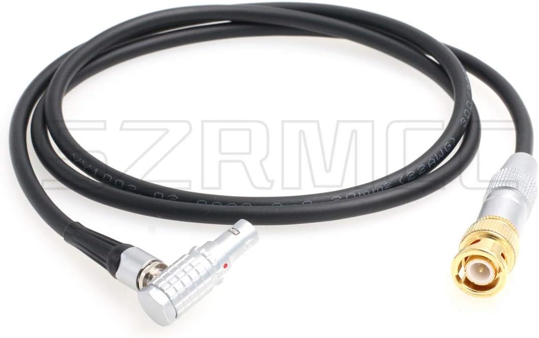 SZRMCC BNC to Right Angle 9 Pin EXT SMPTE Time Code Cable for RED Komodo Cinema Camera, Right Angle 9 Pin Cable