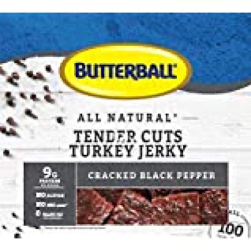 Butterball All Natural Tender Cuts Turkey Jerky Cracked Black