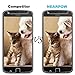 [2 Pack] Moto Z Play Screen Protector, Nearpow [Tempered Glass] Screen Protector with [9H Hardness] [Crystal Clear] [Easy Bubble-Free Installation] [Scratch Resist]