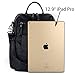 UTO Women Backpack Purse PU Washed Leather Ladies Rucksack Shoulder Bag, Black