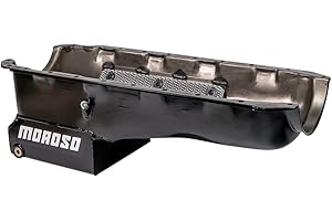 Moroso 20408 Oil Pan with Flat Sides and Windage Tray for Chevy Big-Block Engines