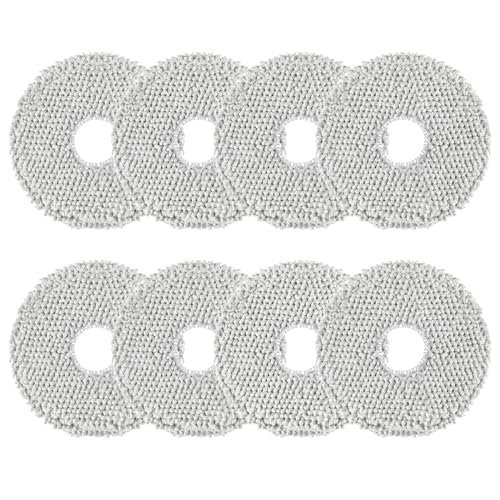 Spofan 8 Pieces Mop Pads for Ecovacs Deebot X2/T20/T20e/T30/T30S Pro/Combo/T50 OMNI für Xiaomi X20/X10+ Plus für Dreame L10s/L10/L20/X40/L40/X50 Ultra Vacuum Cleaner, Reusable and Washable | T30/T30C/T30e/T30S Pro/Combo Omni for Xiaomi X20/X10+ Plus Robot Vacuum Cleaner, Reusable and Washable Replacement Cloth