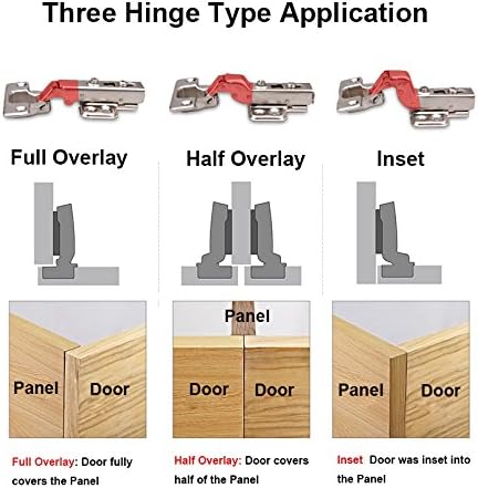 HAFELE 110 Degree Kitchen Cabinet Cupboard Door Hinge Half Overlay with Slide on Arms Automatic Closing Spring Without Soft Close Cushioning - Image 5