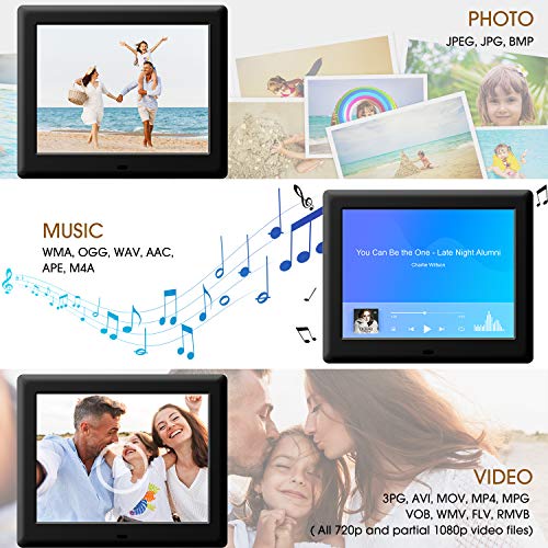 image for DBPOWER 8 Inch Digital Photo Frame - 1024x768 IPS HD Display Electroni