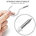 25 Pack Cup Hook Ceiling Hooks, 2.9 Inches, FineGood Vinyl Coated Screw Hanger for Indoor and Outdoor Use - White