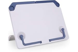 Yosoo Health Gear Portable Music Sheet Stand, Adjustable Tabletop Book Holder, Blue