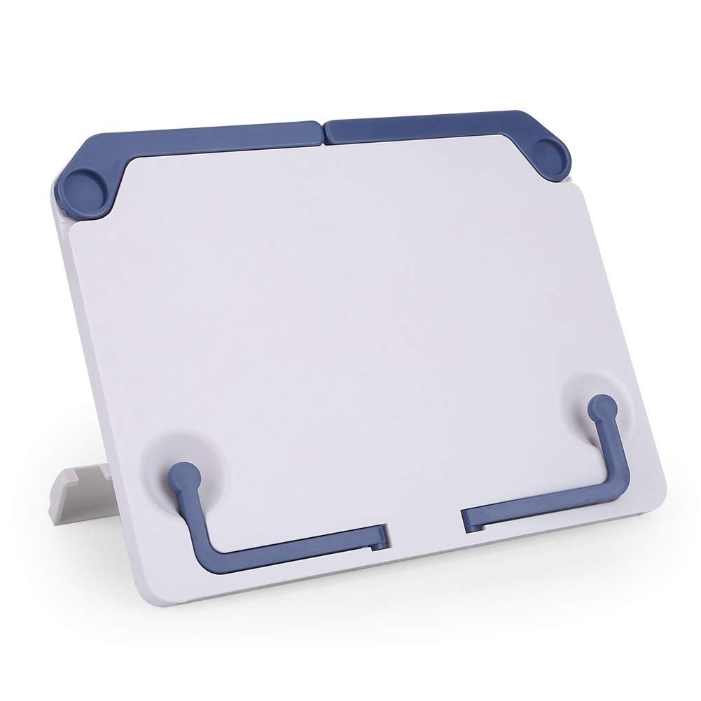 Foldable Book Stand, Space-Saving Reading Holder, Adjustable Height Desktop Organizer for Students, Writers, Musicians, Office, and Home Study