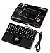 Perixx PERIBOARD-509H, Wired Super Mini USB Trackball Keyboard, X Type Scissor Keys with 2 Built-in Hubs, Black, US English Layout