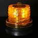 Traffic Warning Lights, Waterproof Solar LED Magnet Construction Signal Strobe Lamp for Outdoor (Yellow Light)