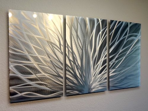 Abstract Silver Metal Wall Art Sculpture Multi Panel Modern Home Decor Static By Jon Allen Buy Online In Bahrain At Bahrain Desertcart Com Productid 6724243