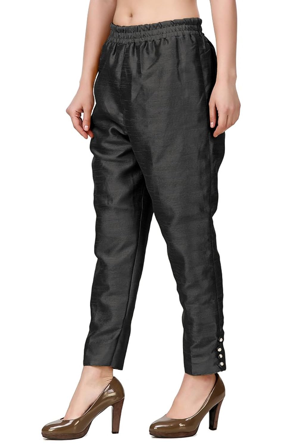 oneoeightdesigns women's cotton silk pants and pearl finish buttons