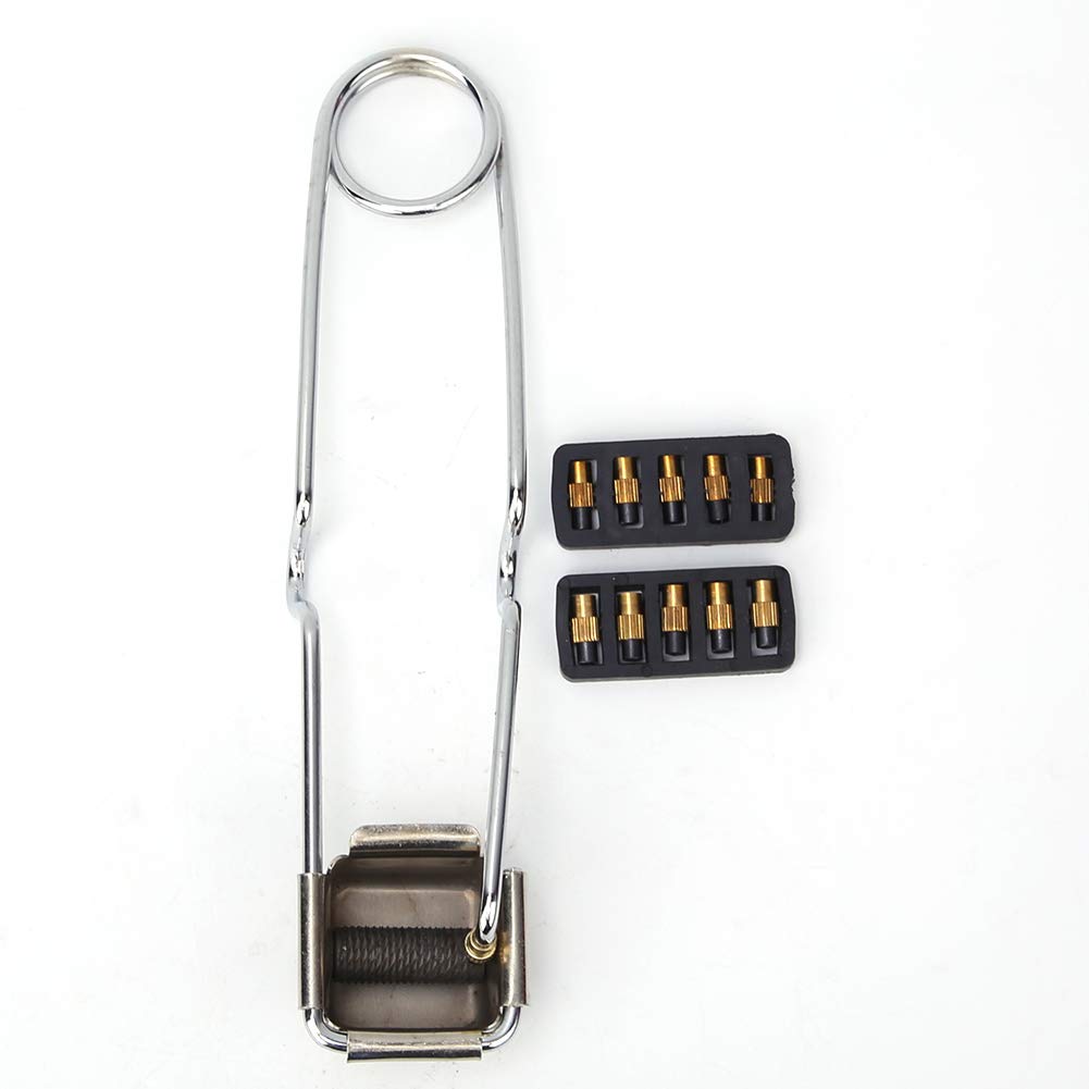 SANON Flint Striker, 1Pc Flints Spark Lighter Square Nickel-Plated Steel + 10Pcs Round Head Igniter Flints Outdoor Sports