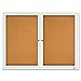 Quartet Enclosed Cork Indoor Bulletin Board, 4 x 3 Feet, Aluminum Frame (2364)
