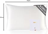 ZIMASILK 100% Mulberry Silk Pillowcase 19 Momme 6A Standard 50x75cm White view 9