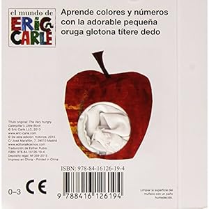 La pequeña oruga glotona títere dedo mini