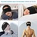 Bluetooth Sleeping Eye Mask Wireless Headphone, WALLFIRE Adjustable Music Bluetooth Sleep Earphones Headsets, Built-in 4.2 Speakers Microphone Handsfree fit for Air Travel and Sleeping (Black)