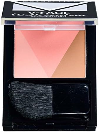 Maybelline V-FACE BLUSH CONTOUR BY FACE STUDIO Peach 4g(Colour | 3 LightSalmon &amp; Salmon &amp; Sienna)