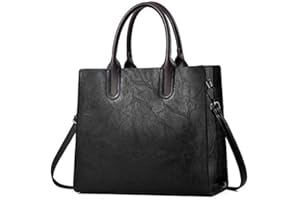PORT&LOTUS Large Tote Bag for Women Purse and Wallet Shoulder Bag Women's Top-handle Handbags Set 3pcs