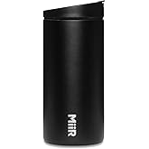 MiiR Flip Traveler 12oz - Double-Wall Vacuum Insulated with Flip Lid, BPA-Free Stainless Steel Construction, Insulated Tumbler for Hot or Cold Drinks