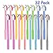 Yarachel Cute Unicorn Pen - 32 Pack Kawaii 0.5mm Black Gel Ink Pen Cartoon Flying Horse Shape Ballpoint Pens for School Office Writing Supplies 8 Style Boys and Girls Student Kids