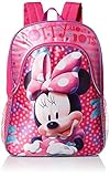 Disney Little Girls Minnie Mouse Dotty About Dots 16 Inch Backpack, Pink, One Size