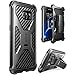 i-Blason Prime Series Case Designed for Galaxy S7 Edge, Kickstand Samsung Galaxy S7 Edge 2016 Release Heavy Duty Dual Layer Combo Holster Cover case with Locking Belt Swivel Clip (Black)